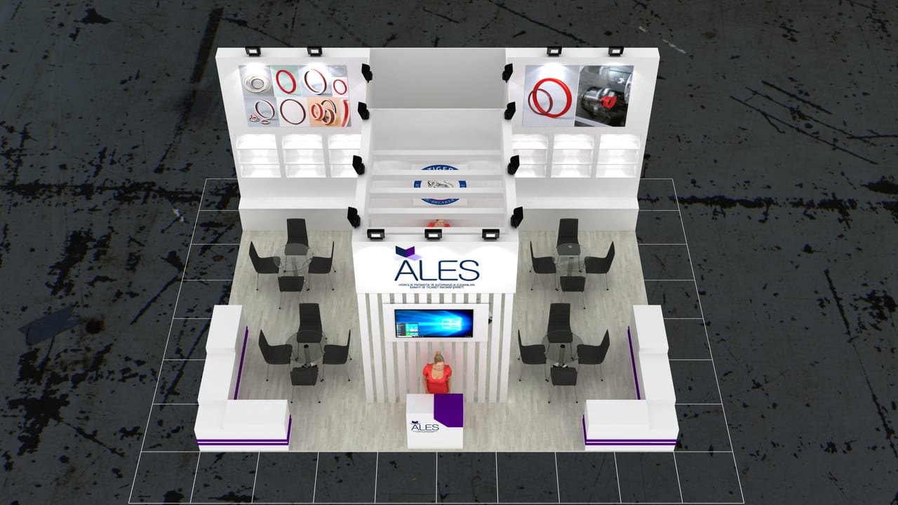 Ales 2023 Moskova fuar standından 2. görünüm.